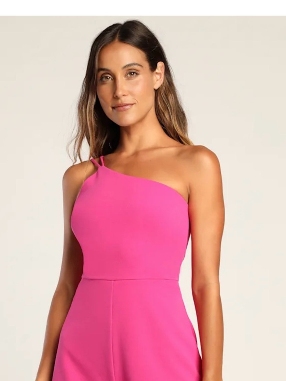 Vamp Up Your Style Magenta One-Shoulder
Sleeveless Romper